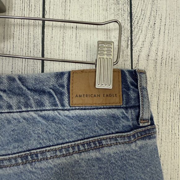 American Eagle Women's Size 12 Blue Curvy 90's Bootcut Denim Jeans Y2K Retro - Picture 4 of 8